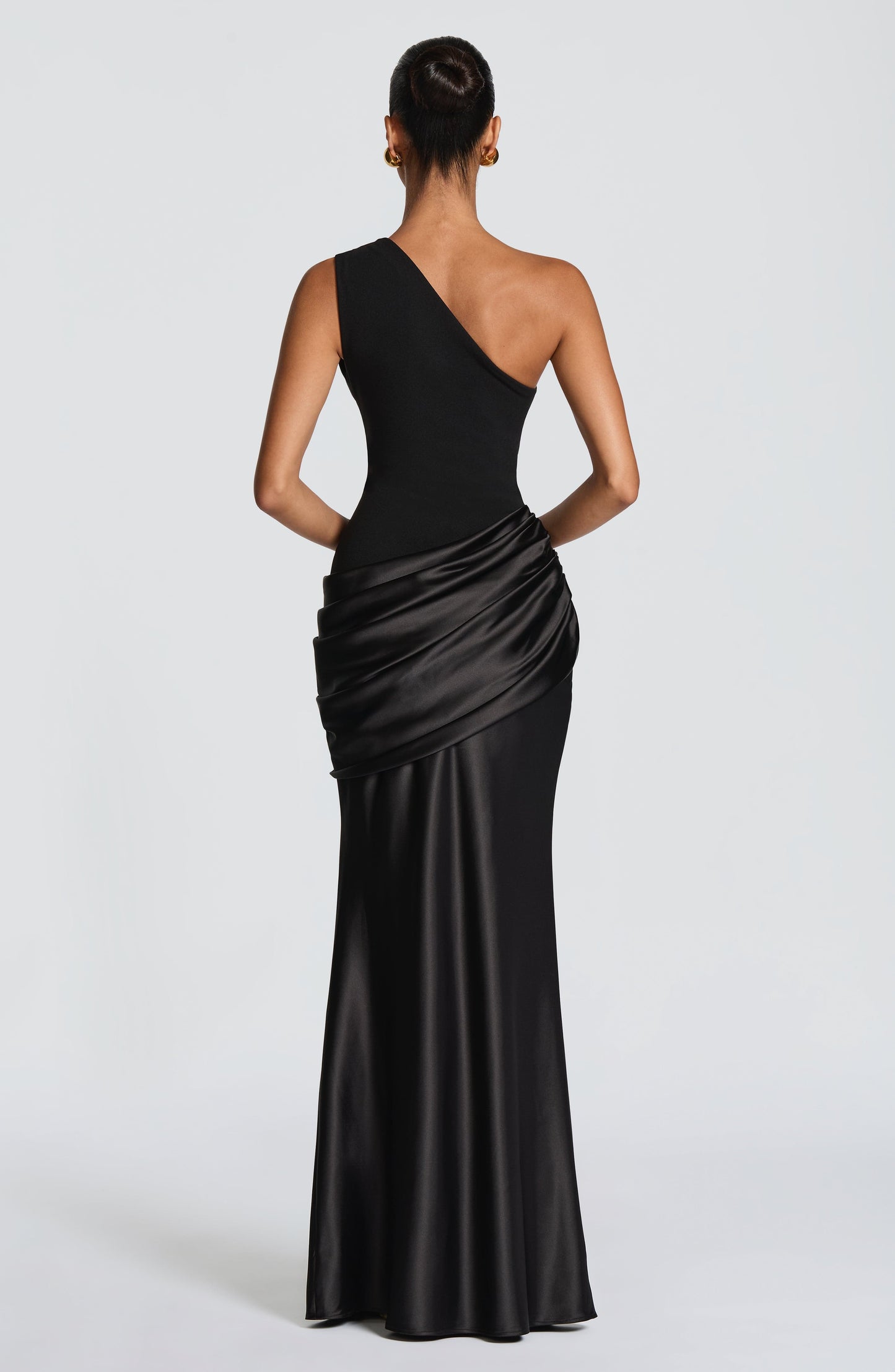 Black Sadona Cherry Lacquer Maxi Dress