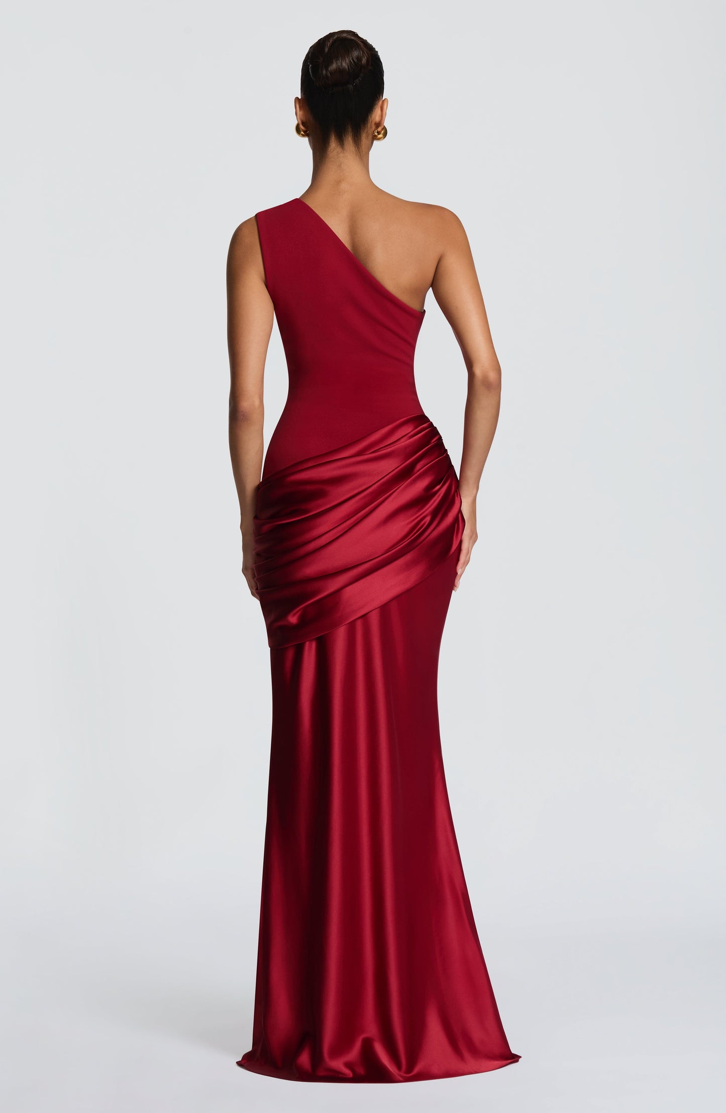 Deep Red Sadona Cherry Lacquer Maxi Dress
