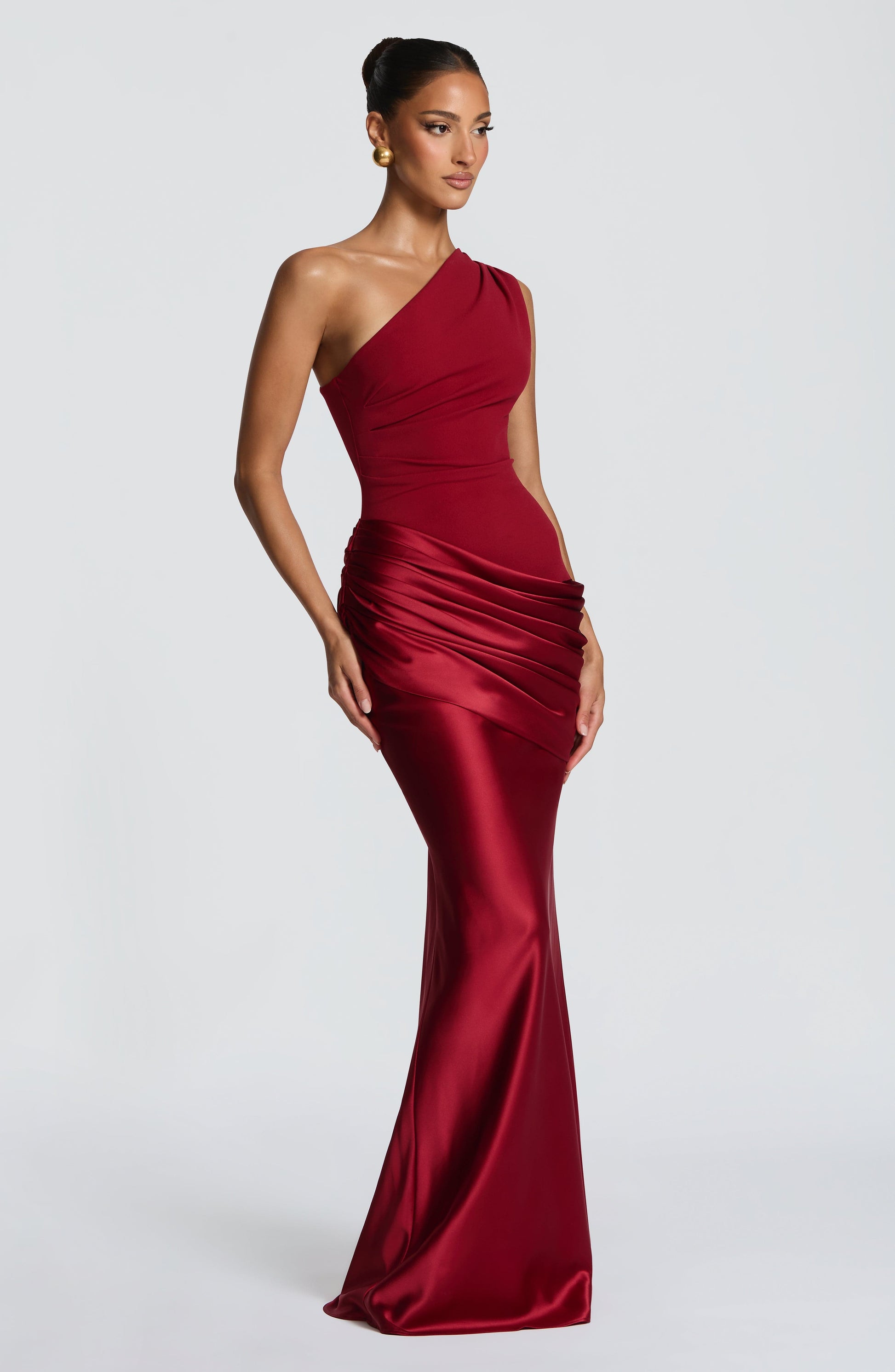 Deep Red Sadona Cherry Lacquer Maxi Dress