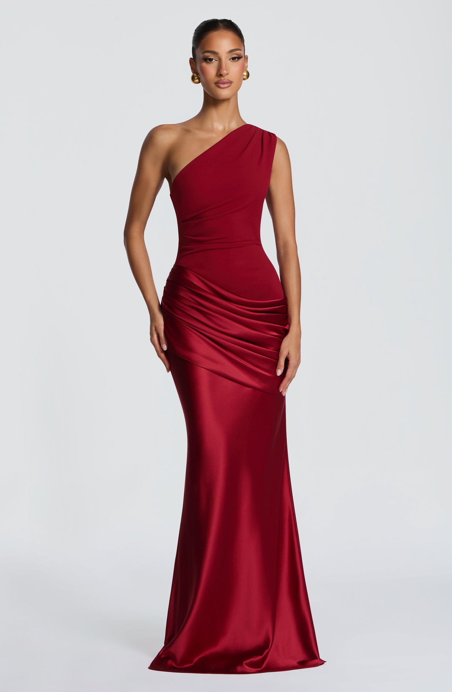 Deep Red Sadona Cherry Lacquer Maxi Dress