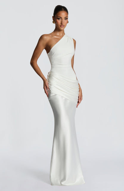 Ivory Sadona Cherry Lacquer Maxi Dress