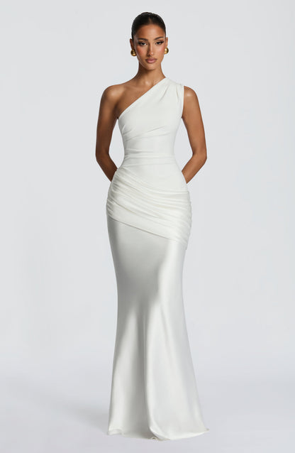 Ivory Sadona Cherry Lacquer Maxi Dress