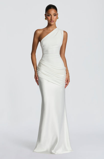 Ivory Sadona Cherry Lacquer Maxi Dress
