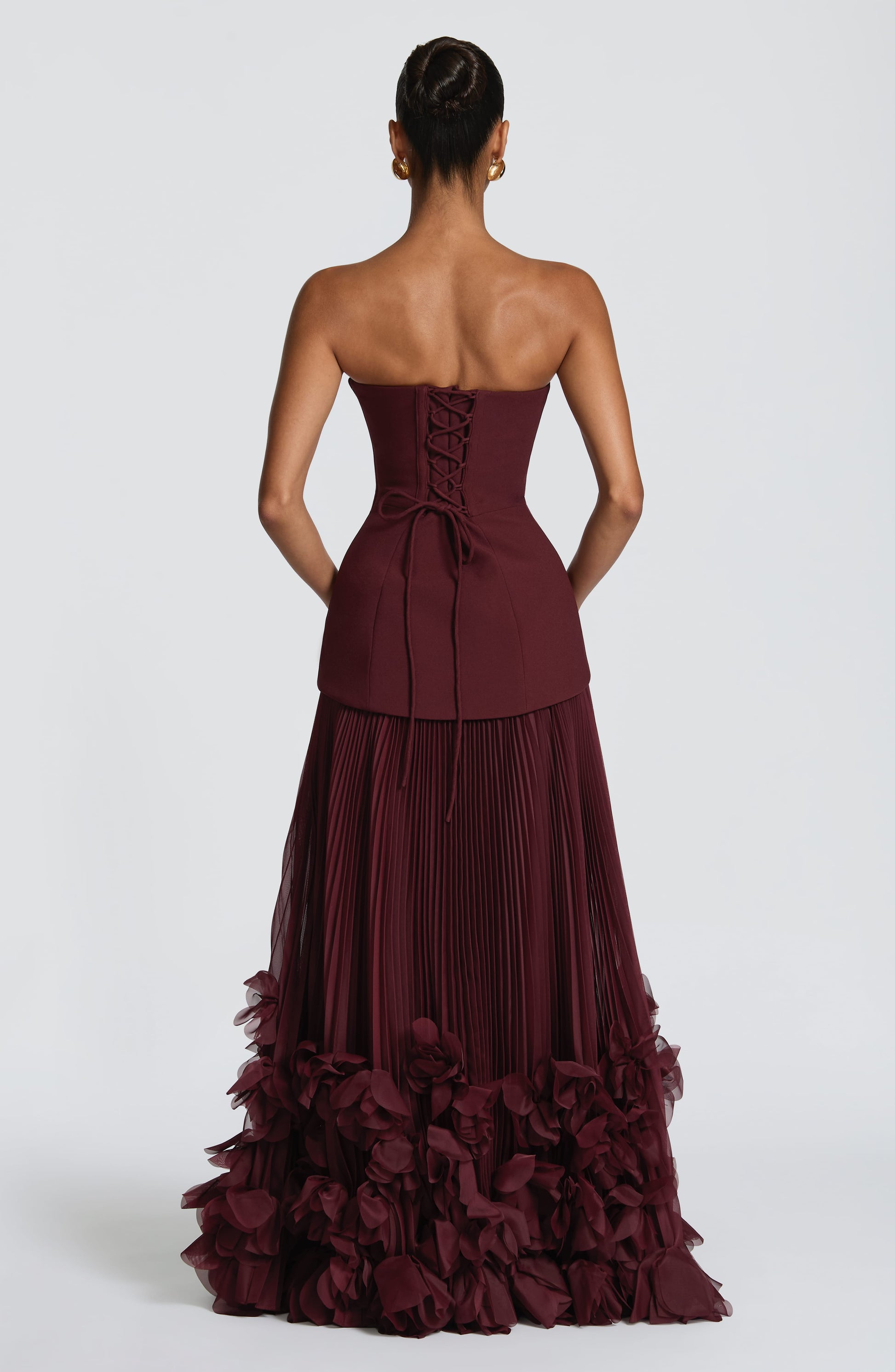 bhldn seraphina sweetheart corset stretch satin maxi dress Bhldn Seraphina Sweetheart Corset Maxi Dress