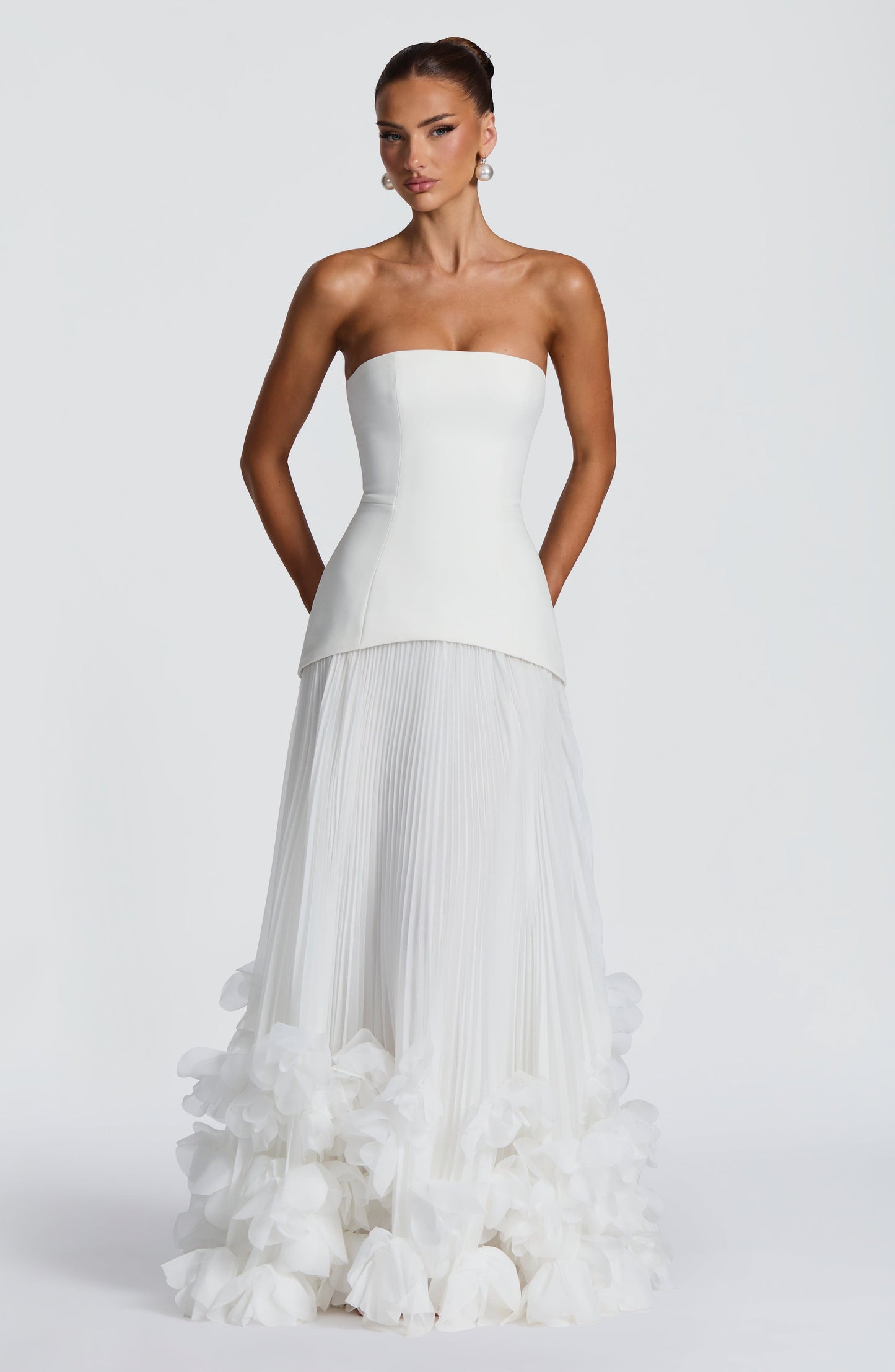 Ivory Seraphina Cherry Lacquer Gown