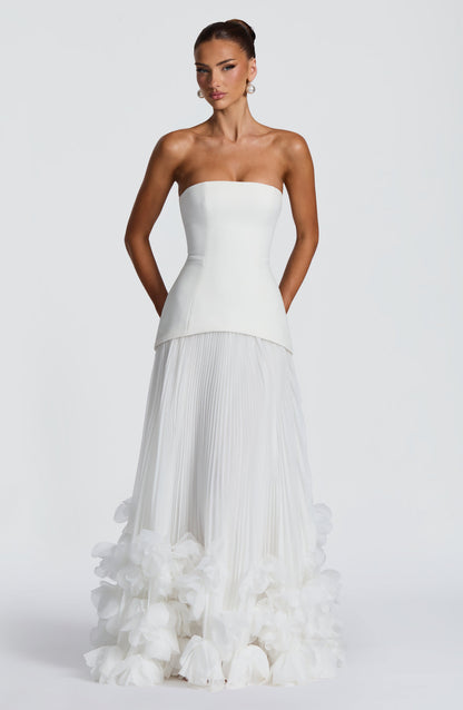 Ivory Seraphina Cherry Lacquer Gown