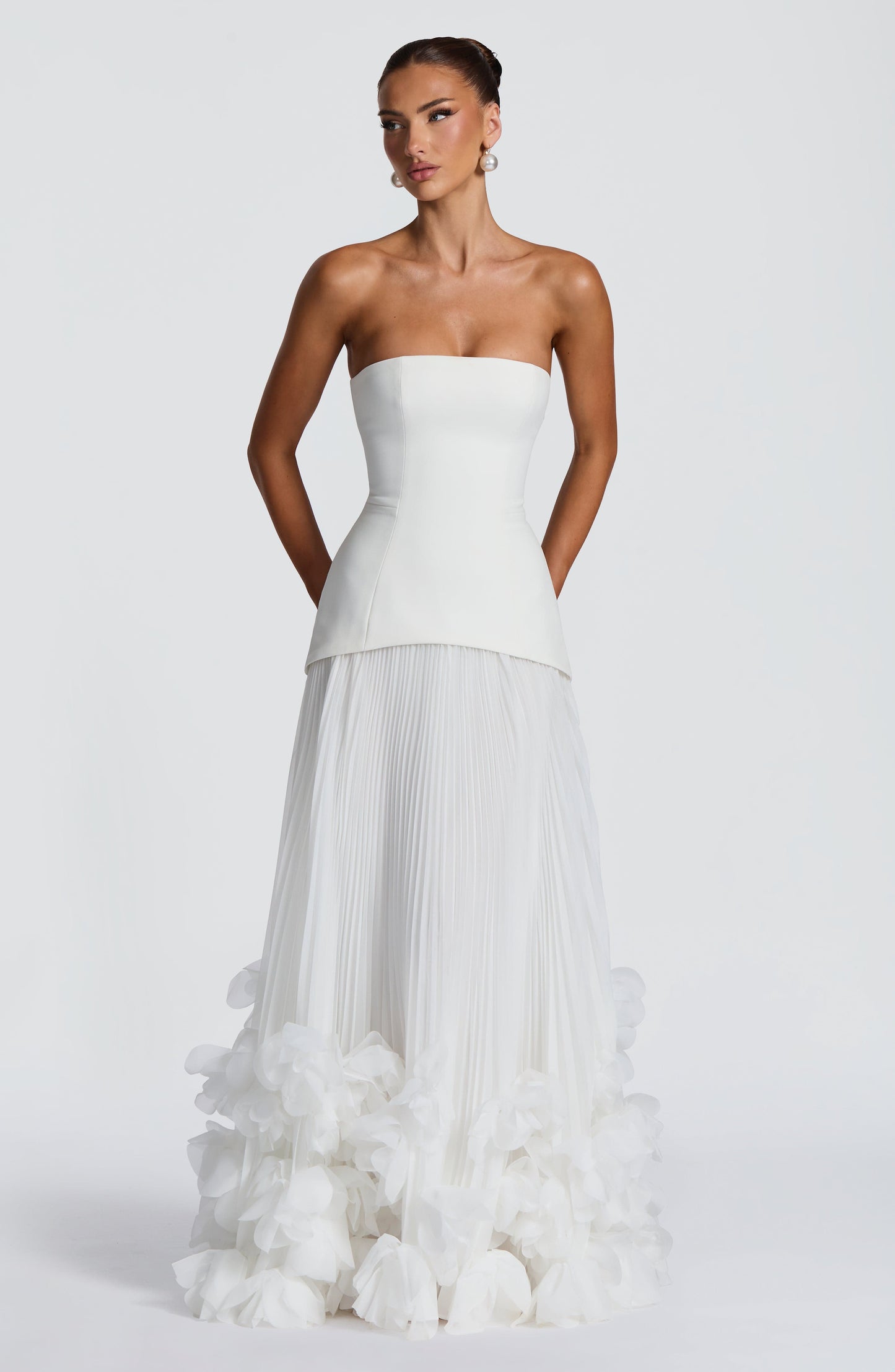 Ivory Seraphina Cherry Lacquer Gown
