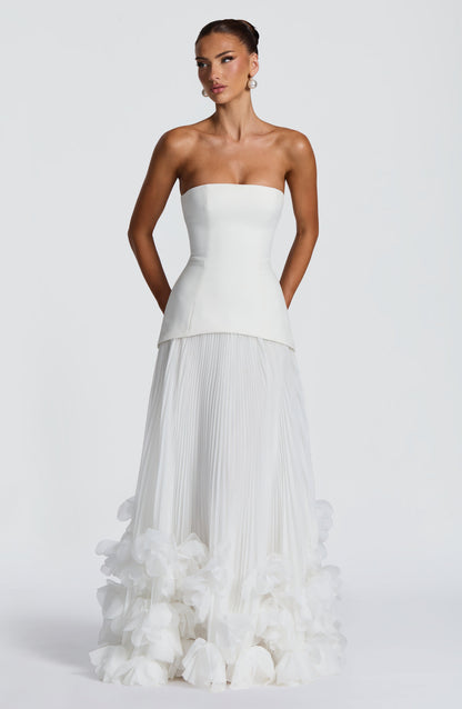 Ivory Seraphina Cherry Lacquer Gown