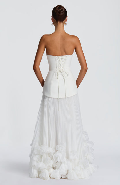 Ivory Seraphina Cherry Lacquer Gown