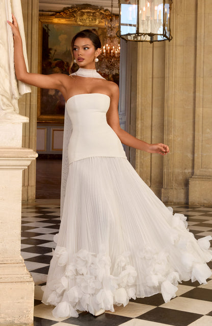 Ivory Seraphina Cherry Lacquer Gown
