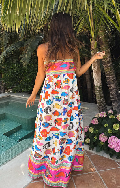 Skylar Rainbow Reef Maxi Dress