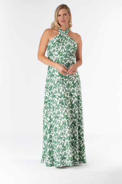 Rosemary Waltz Fallon Silk Charmeuse Dress in Something Blue