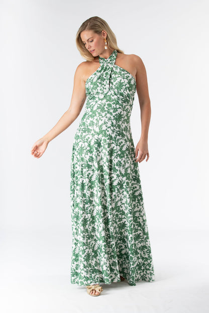 Rosemary Waltz Fallon Silk Charmeuse Dress in Something Blue