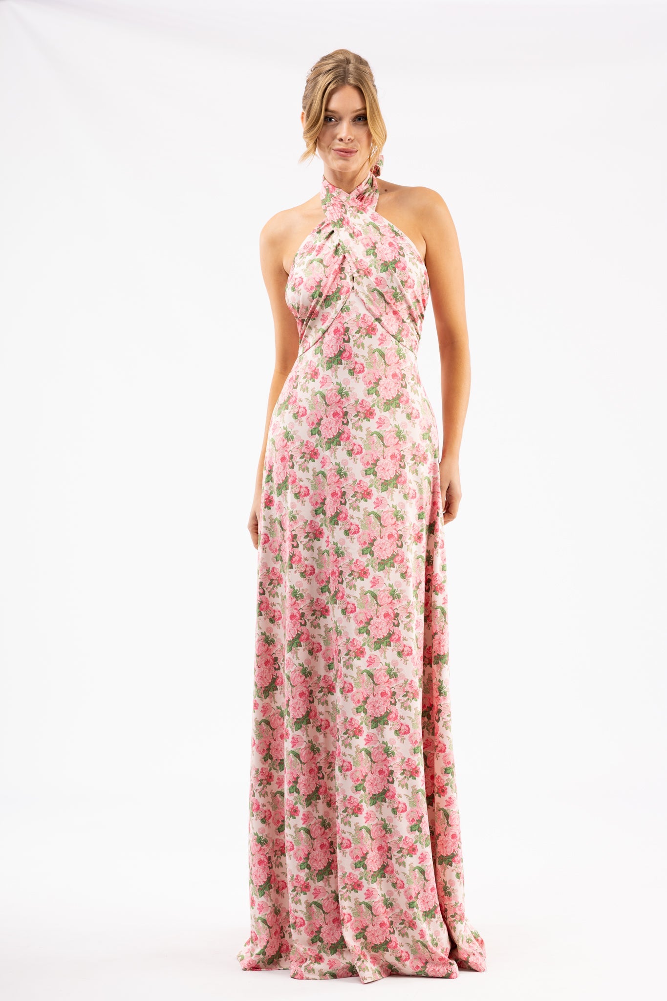 Betrothed Rose Fallon Silk Charmeuse Dress in Something Blue