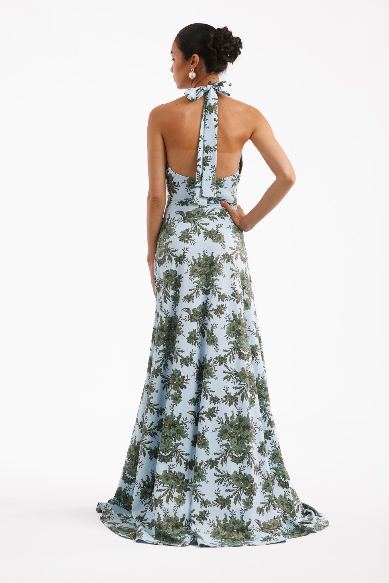 Palace Hall Fallon Silk Charmeuse Dress in Something Blue