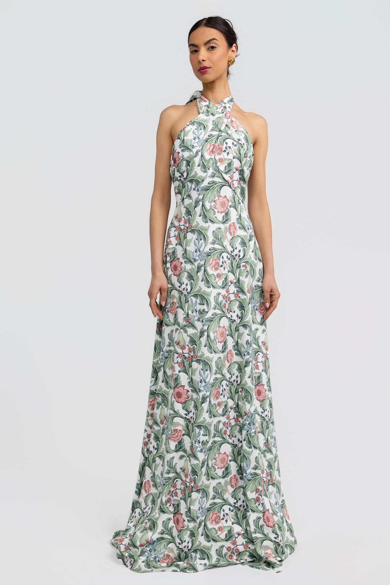 Whitehall Meadow Fallon Silk Charmeuse Dress in Something Blue