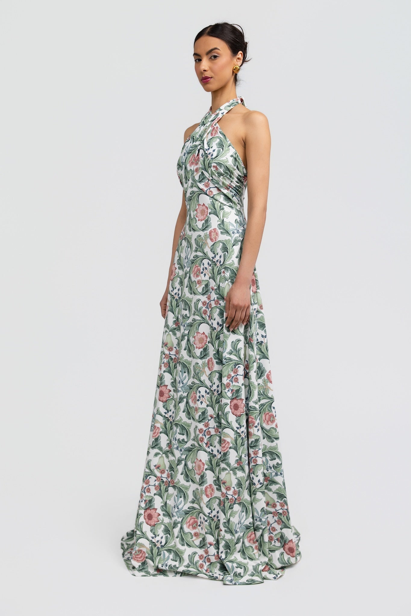 Whitehall Meadow Fallon Silk Charmeuse Dress in Something Blue