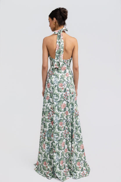 Whitehall Meadow Fallon Silk Charmeuse Dress in Something Blue