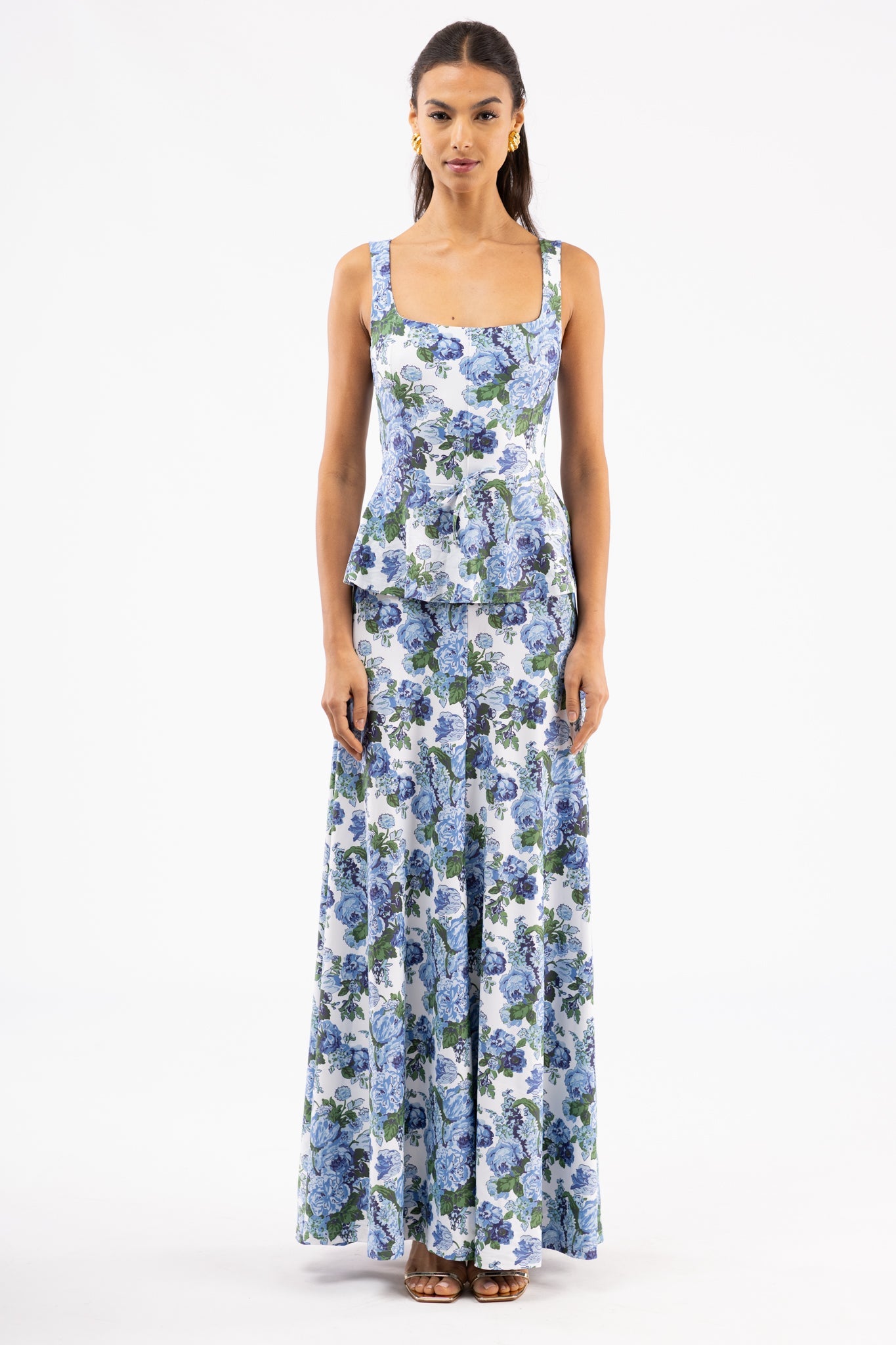 Something Blue Siena Silk Charmeuse Dress in Something Blue