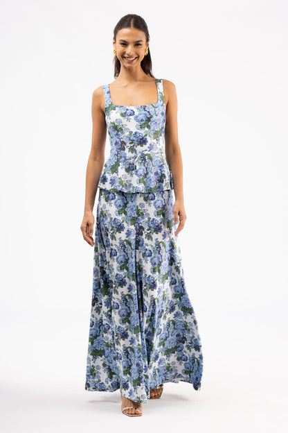 Something Blue Siena Silk Charmeuse Dress in Something Blue