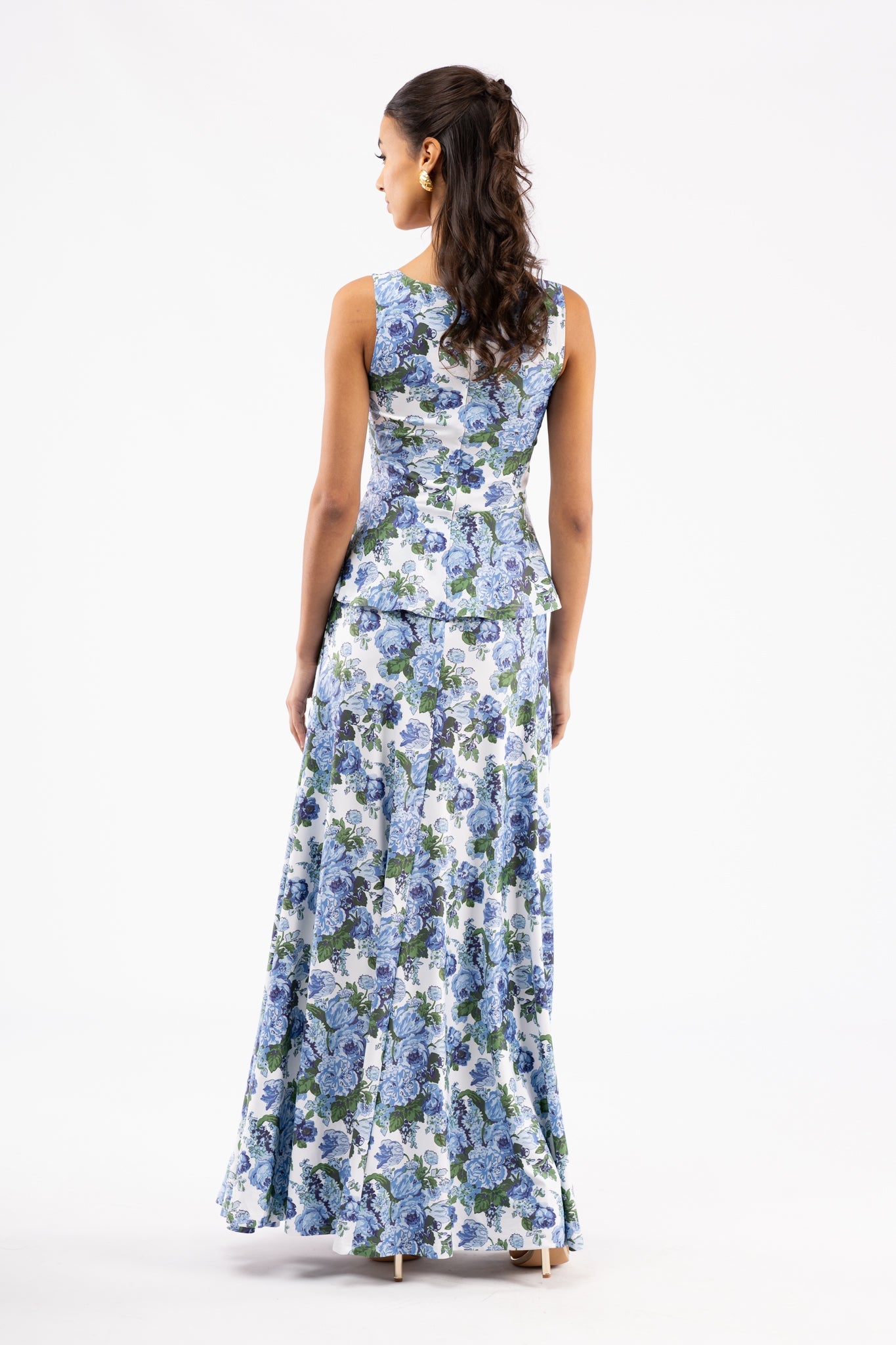 Something Blue Siena Silk Charmeuse Dress in Something Blue