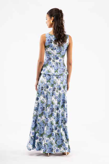 Something Blue Siena Silk Charmeuse Dress in Something Blue