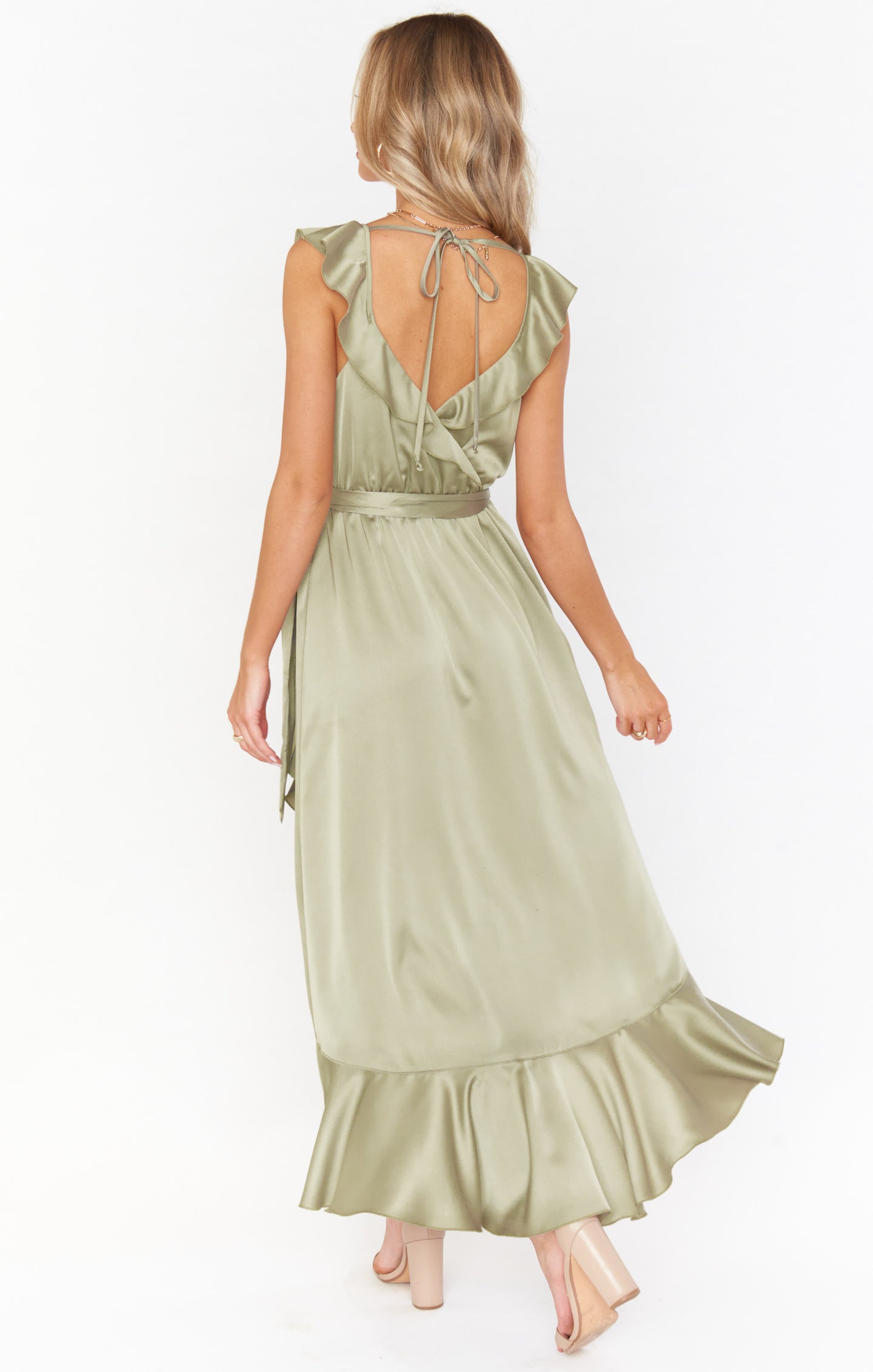 Samantha Ruffle Wrap Dress