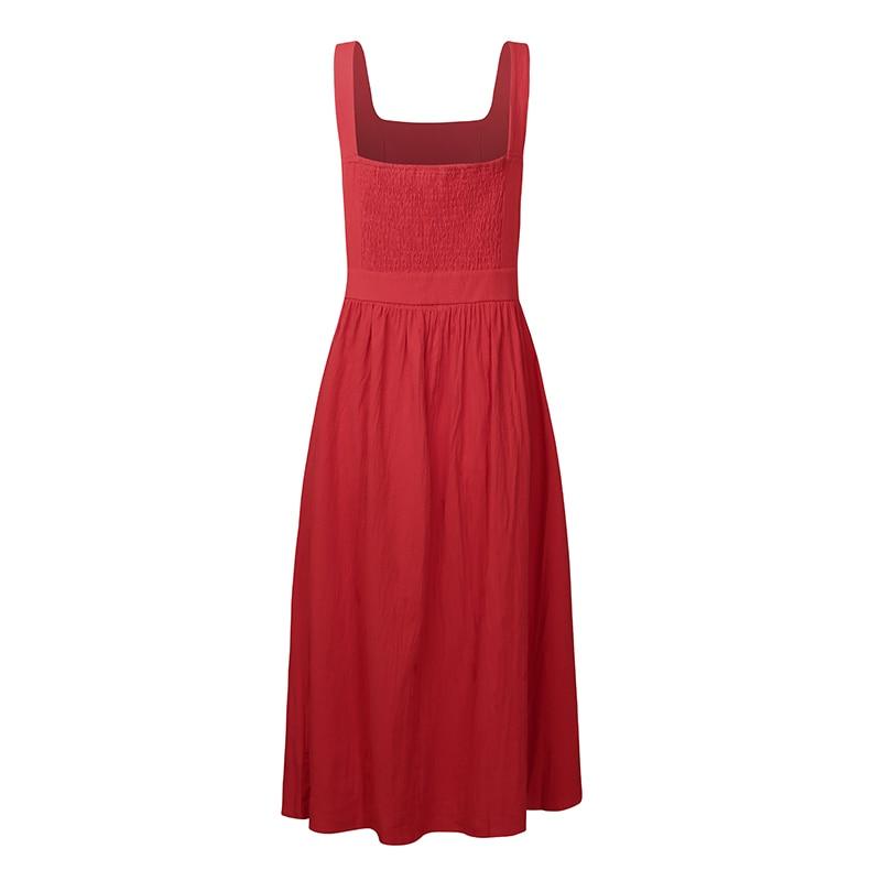 Black Eleanor Square Neck Midi Dress