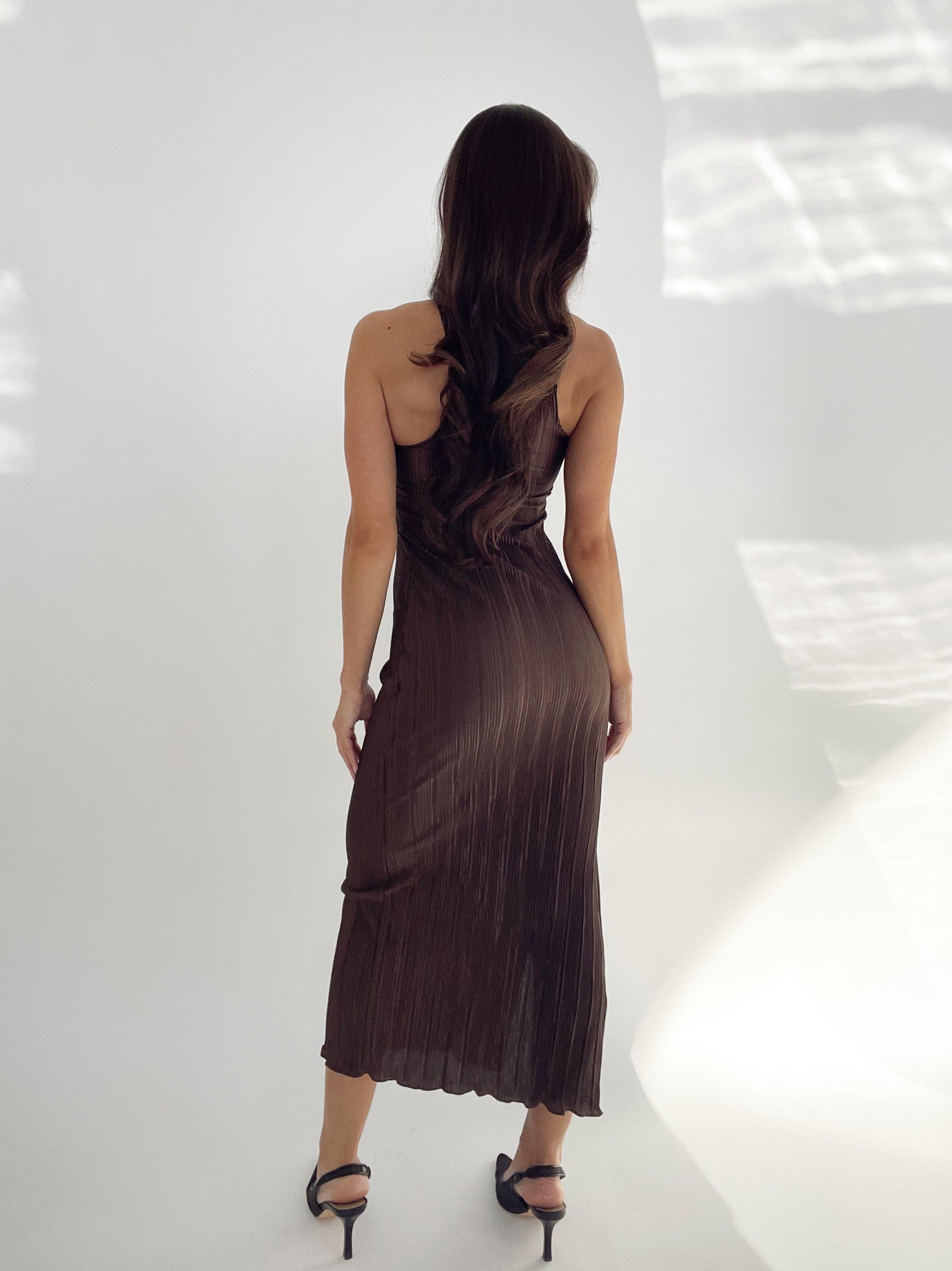 Burgundy Sienna Linen Shift Dress