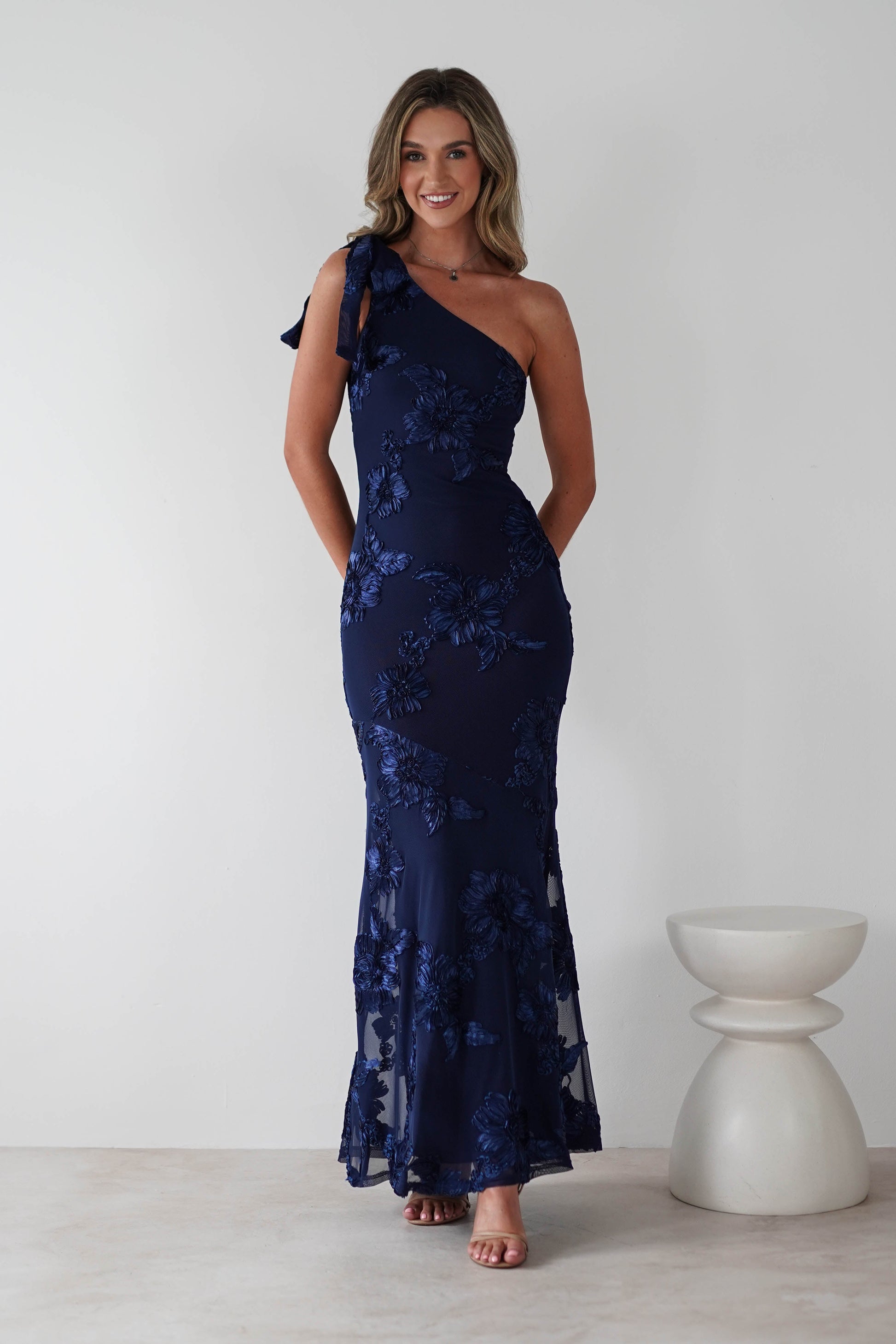 Thelma Floral Textured Maxi Dress