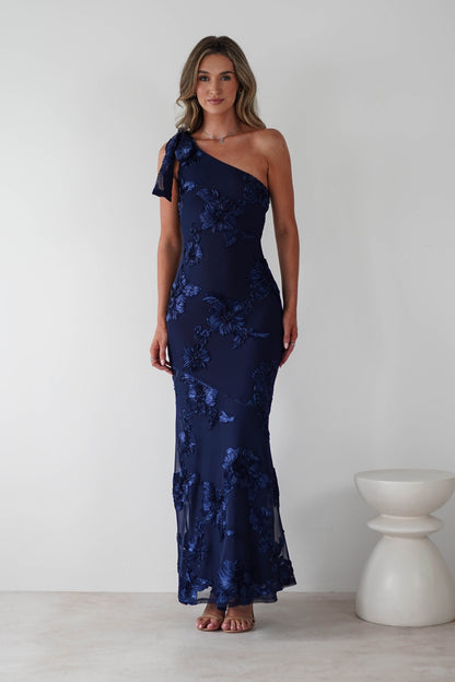 Thelma Floral Textured Maxi Dress
