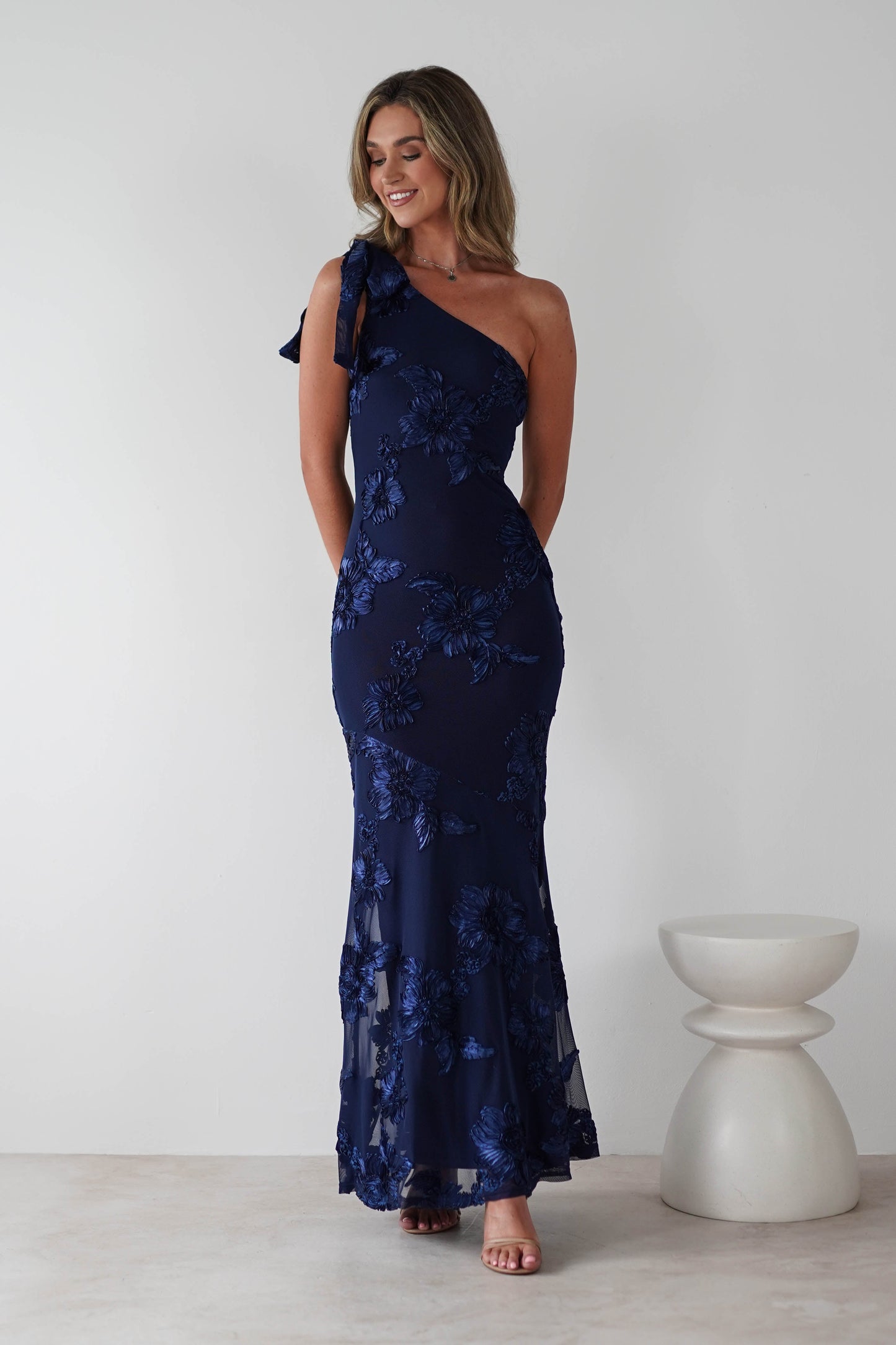 Thelma Floral Textured Maxi Dress