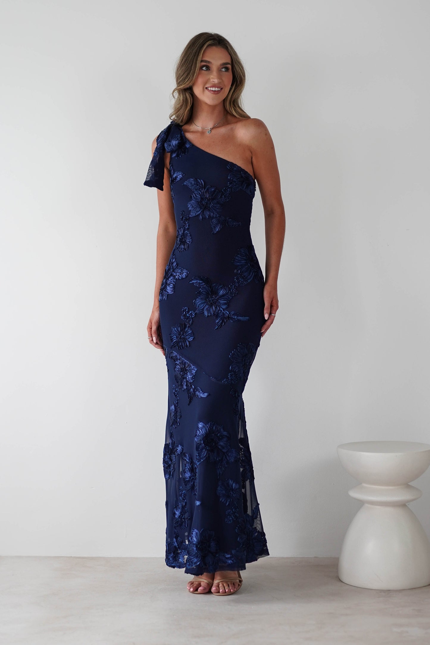 Thelma Floral Textured Maxi Dress