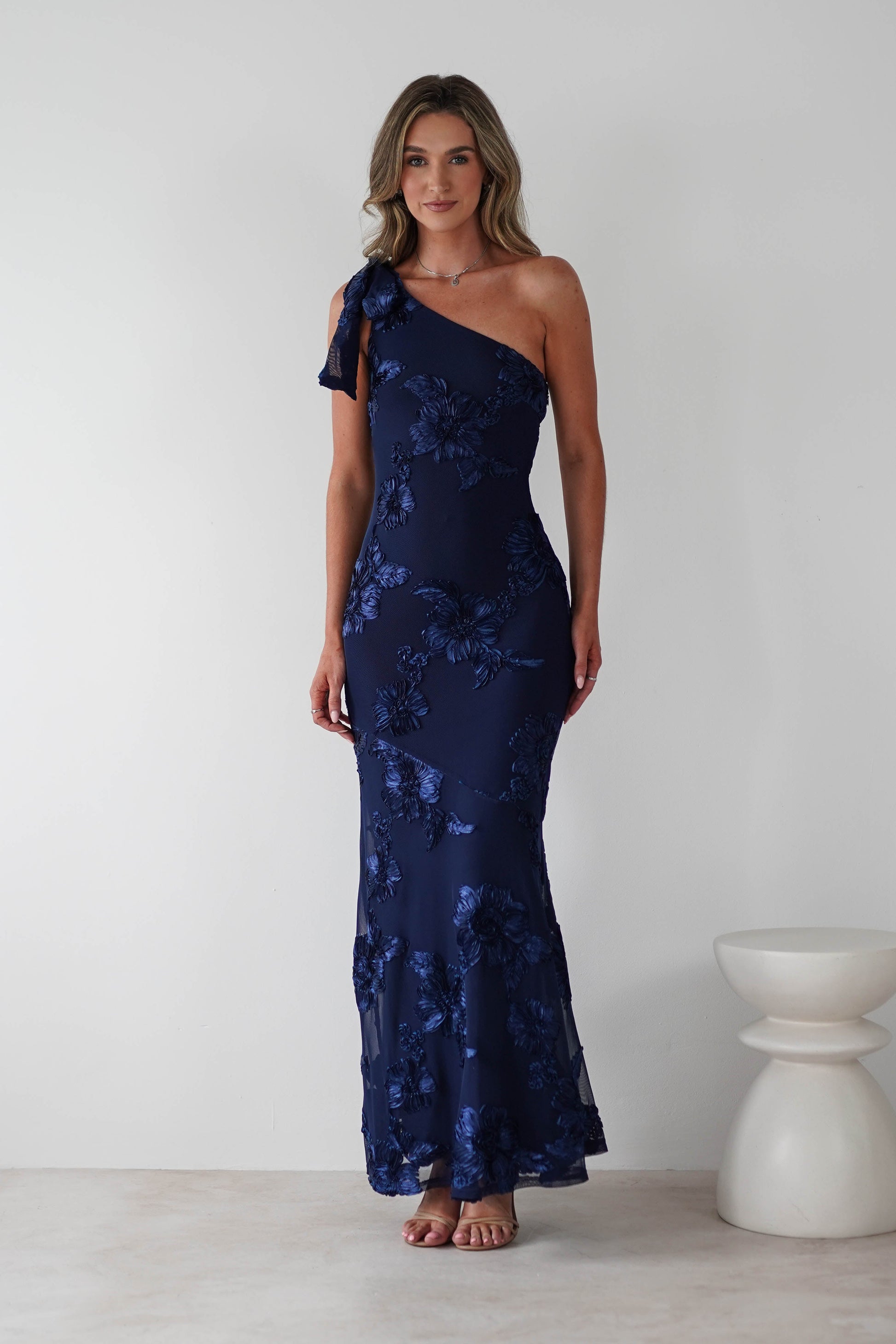 Thelma Floral Textured Maxi Dress