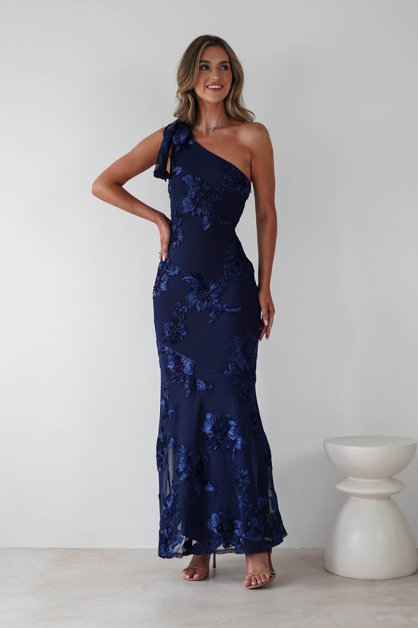 Thelma Floral Textured Maxi Dress