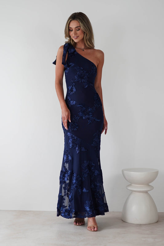 Thelma Floral Textured Maxi Dress