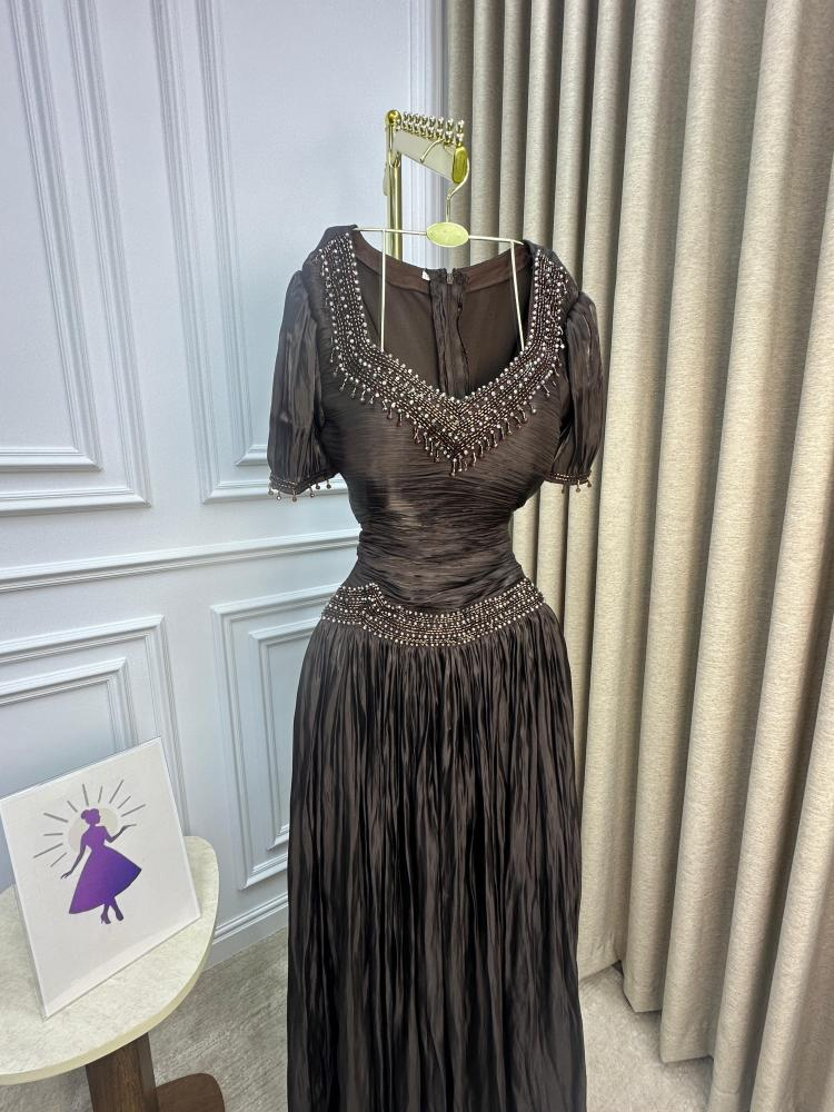 Picture Color Estelle Beaded Chiffon Mermaid Gown