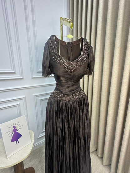 Picture Color Estelle Beaded Chiffon Mermaid Gown