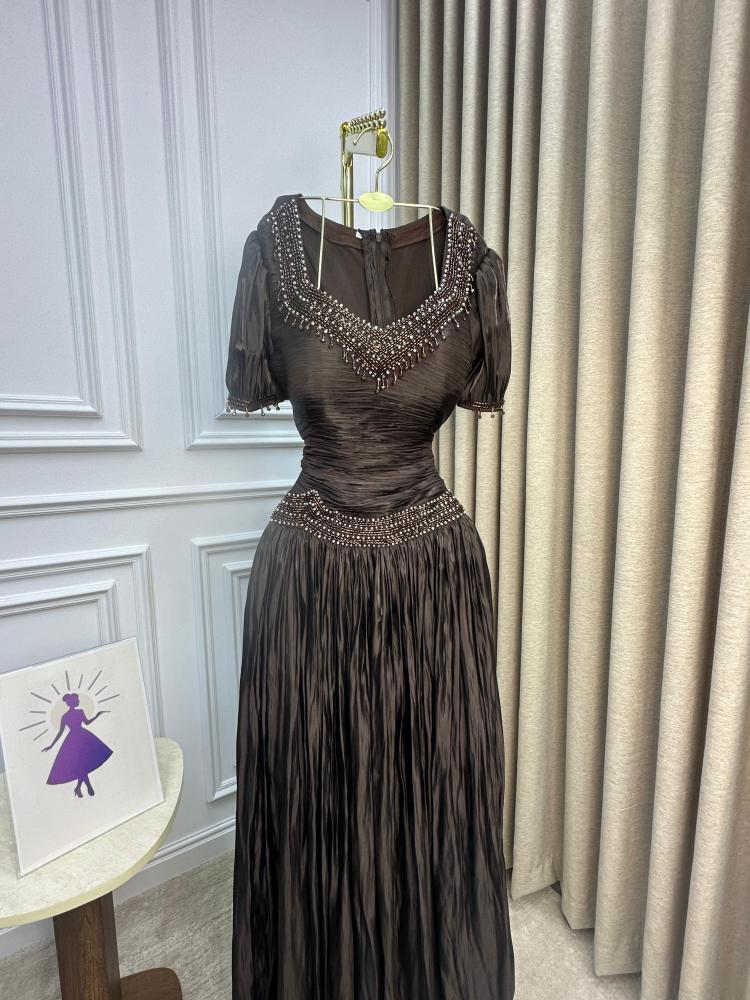 Picture Color Estelle Beaded Chiffon Mermaid Gown