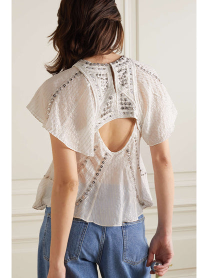 Nora lurex blouse