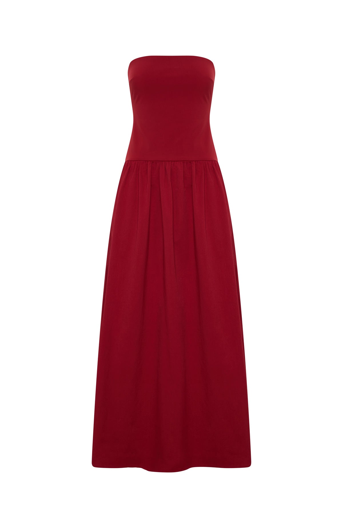 Margot Crepe Maxi Dress in Red