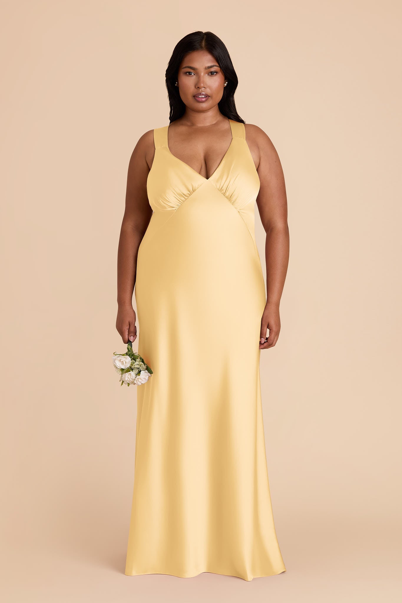 Butter Veronica Matte Satin Dress in Hazelnut Moody Blooms
