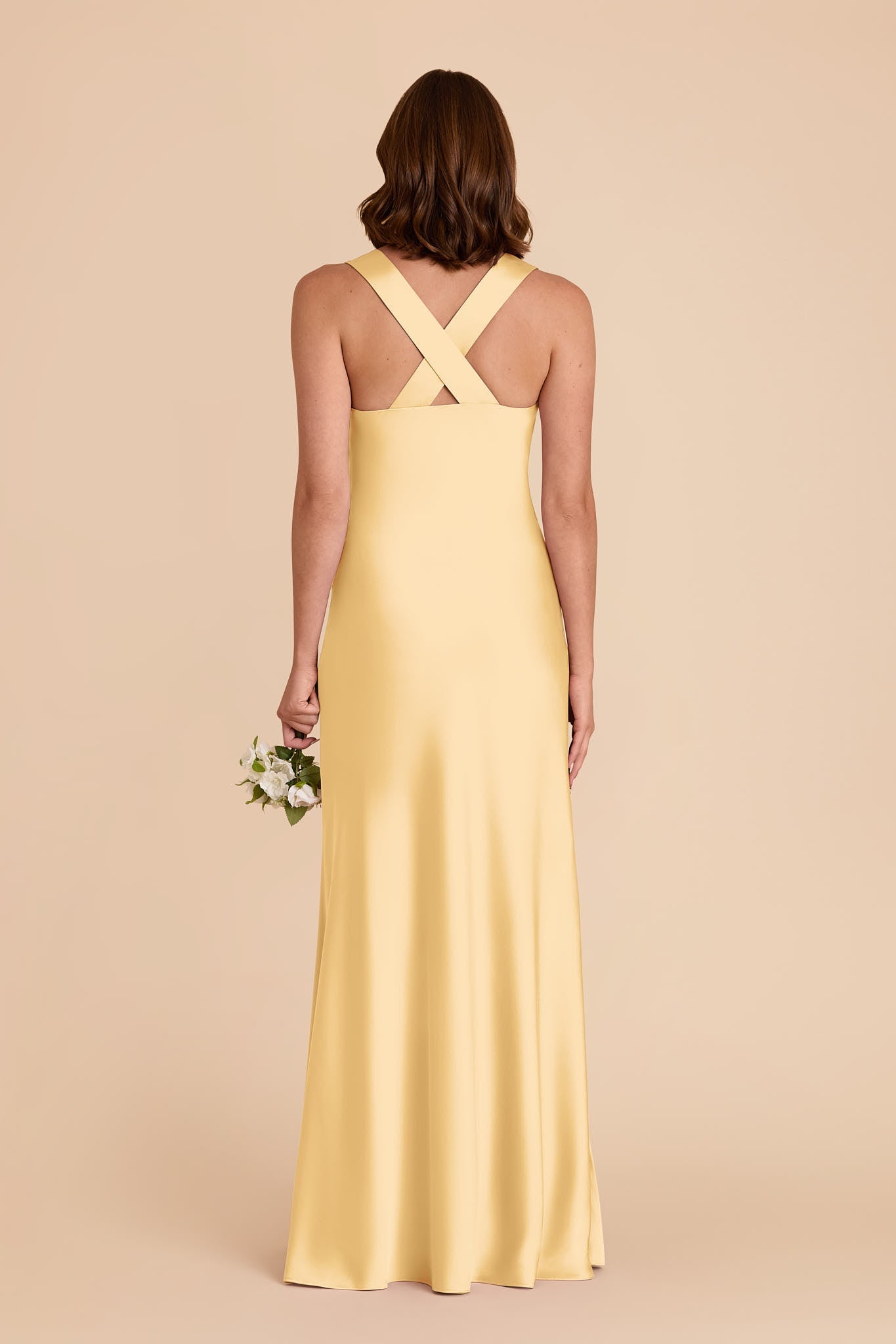 Butter Veronica Matte Satin Dress in Hazelnut Moody Blooms
