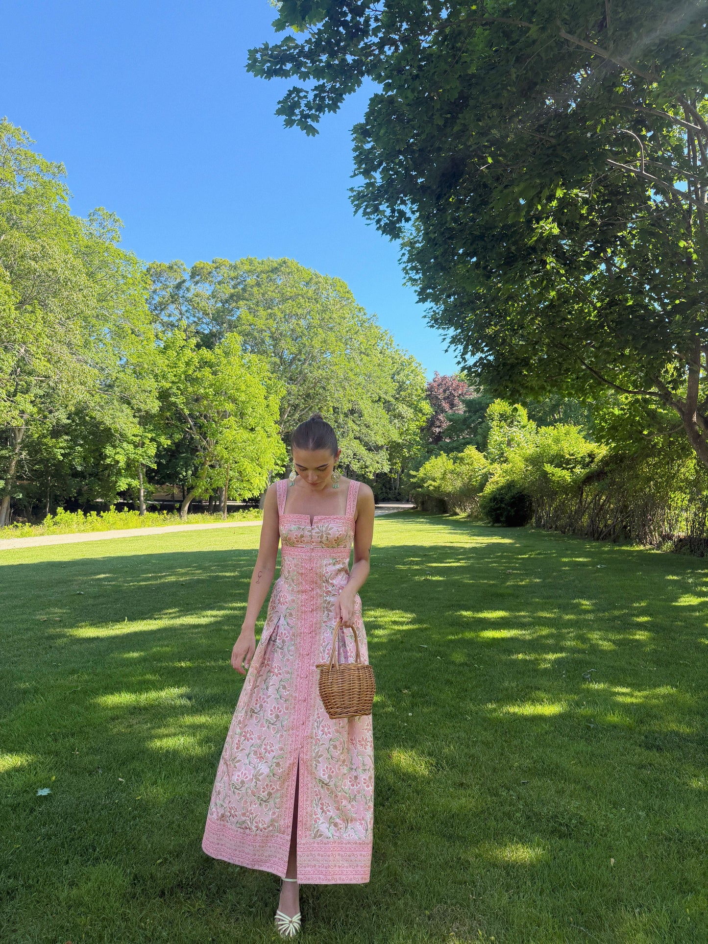 Daffodil Brocade Hope Brocade Midi Dress